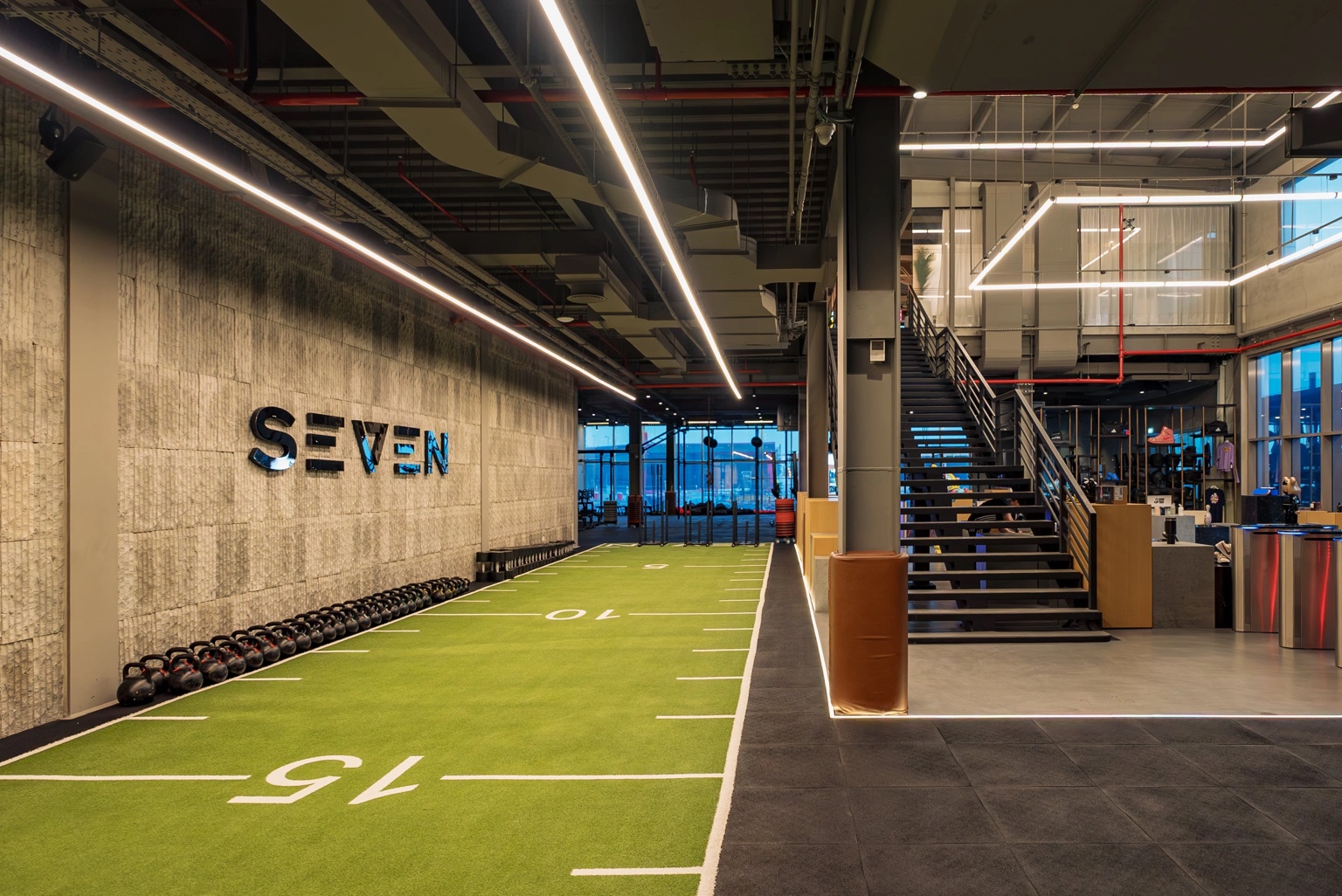 The training floor at SEVEN