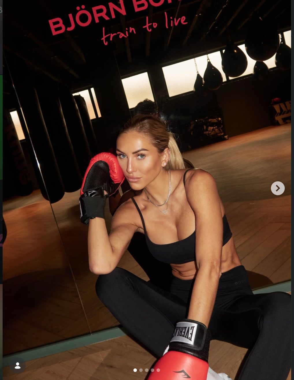 Jill Cnudde at a boxing studio